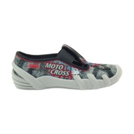 Befado barnskor tofflor 290x166 grå röd