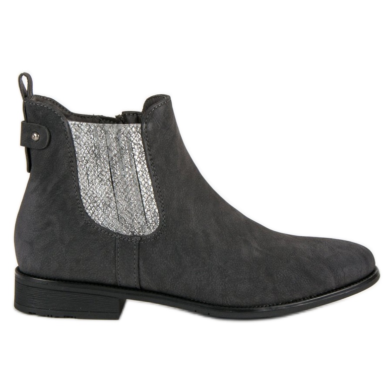 Vinceza Eleganta Booties Jodhpur -stövlar grå