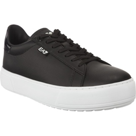 Ea7 Emporio Armani Unisex Pelle Sneaker 2480057A299 00020 svart