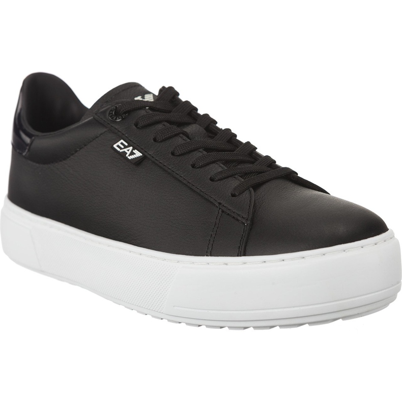 Ea7 Emporio Armani Unisex Pelle Sneaker 2480057A299 00020 svart