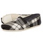 Toms Plaid Women's Classic Alpargata 926 svart grå