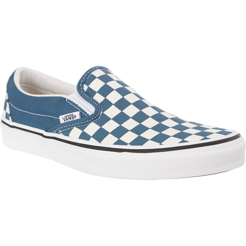 Vans Classic Slip On U78 Checkerboard Corsair True White vit blå