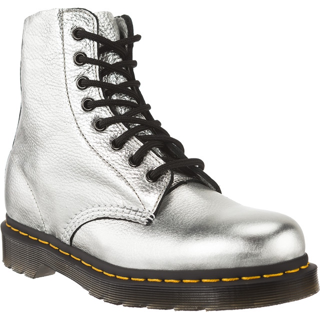 Dr. Martens Dr.martens Pascal Metallic Silver Santos grå