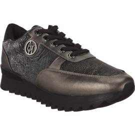 Armani Jeans Woman Sneaker 9250147A674 svart mångfärgad