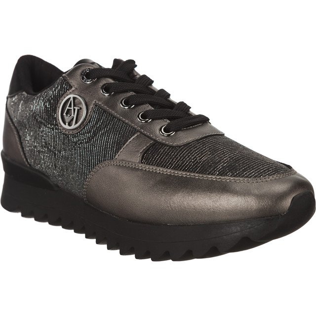 Armani Jeans Woman Sneaker 9250147A674 svart mångfärgad