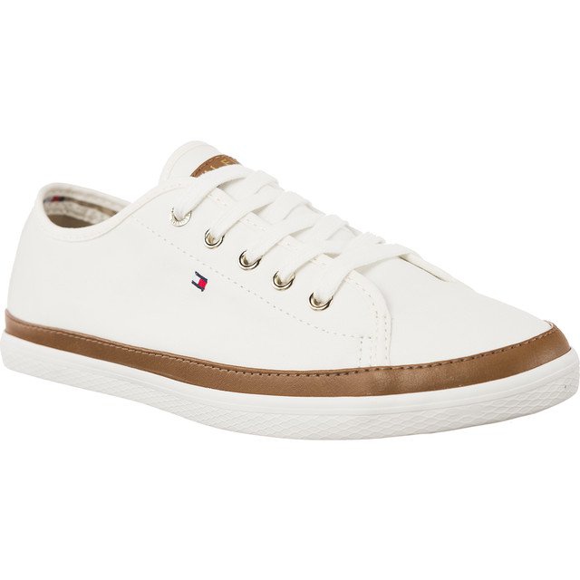 Tommy Hilfiger Ikonisk Kesha Sneaker 121 Whisper White vit