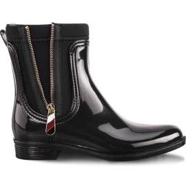 Tommy Hilfiger Material Mix Rain Boots 990 Black svart