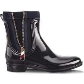 Tommy Hilfiger Material Mix Rain Boots 403 Midnight blå mångfärgad marinblå