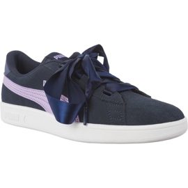 Puma Smash V2 Ribbon Sargasso Sea Purple Rose mångfärgad marinblå