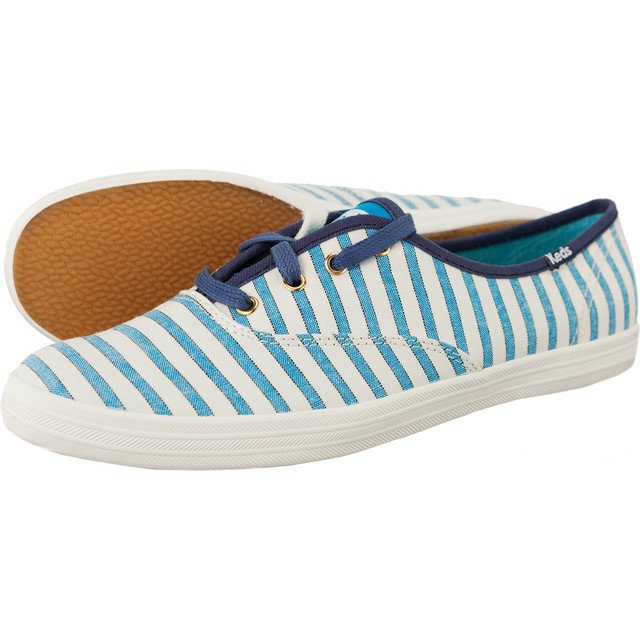 Keds Champion Cabana Stripe 564 vit blå marinblå
