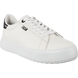 Ea7 Emporio Armani Unisex Pelle Sneaker 2480057A299 00010 vit