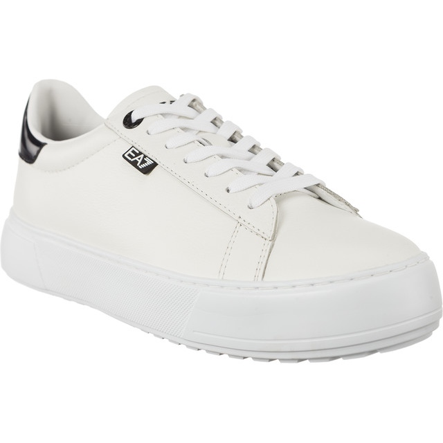 Ea7 Emporio Armani Unisex Pelle Sneaker 2480057A299 00010 vit