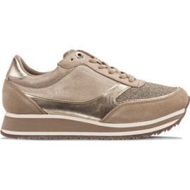 Tommy Hilfiger Metallic Retro Runner 099 Dark Taupe brun