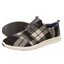 Toms Plaid Women Del Rey Sneaker 890 svart brun grå