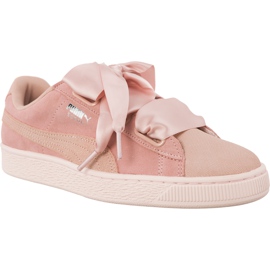 Puma Suede Heart Pebble Peach Beige Pearl rosa