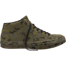 Converse 159746 One Star Utility Camo Mid svart grön