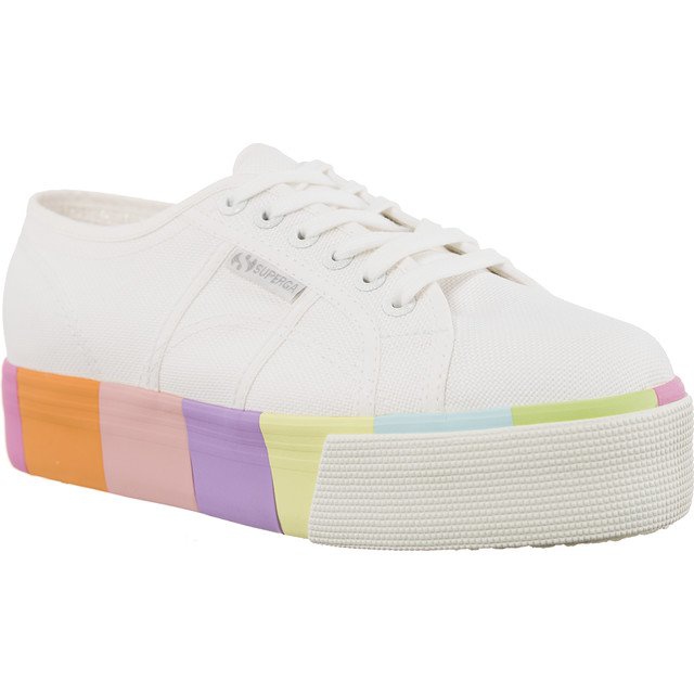 Superga 2790 Cotmultifoxingw G78 White Flerfärgad vit mångfärgad