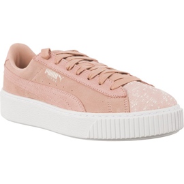 Suede Platform Peach Beige PUMA Vit purpur rosa