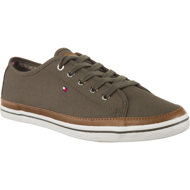 Tommy Hilfiger Iconic Kesha Sneaker 011 Dusty Olive grön