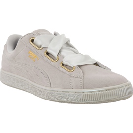 Puma Suede Heart Satin W 402 grå