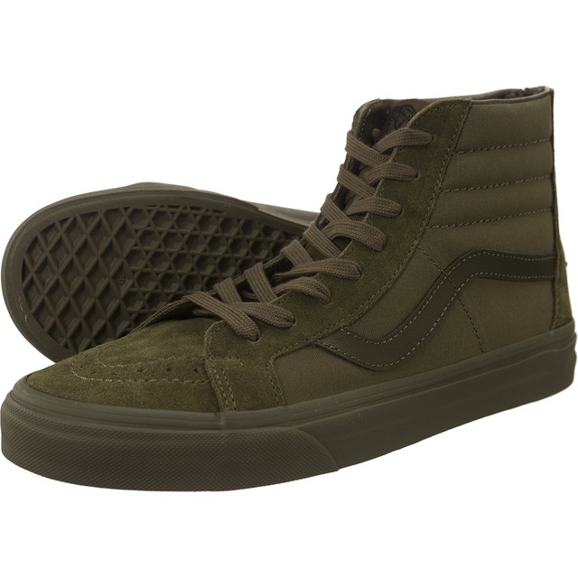 Vans SK8-Hi Reissue Zip Juv grön