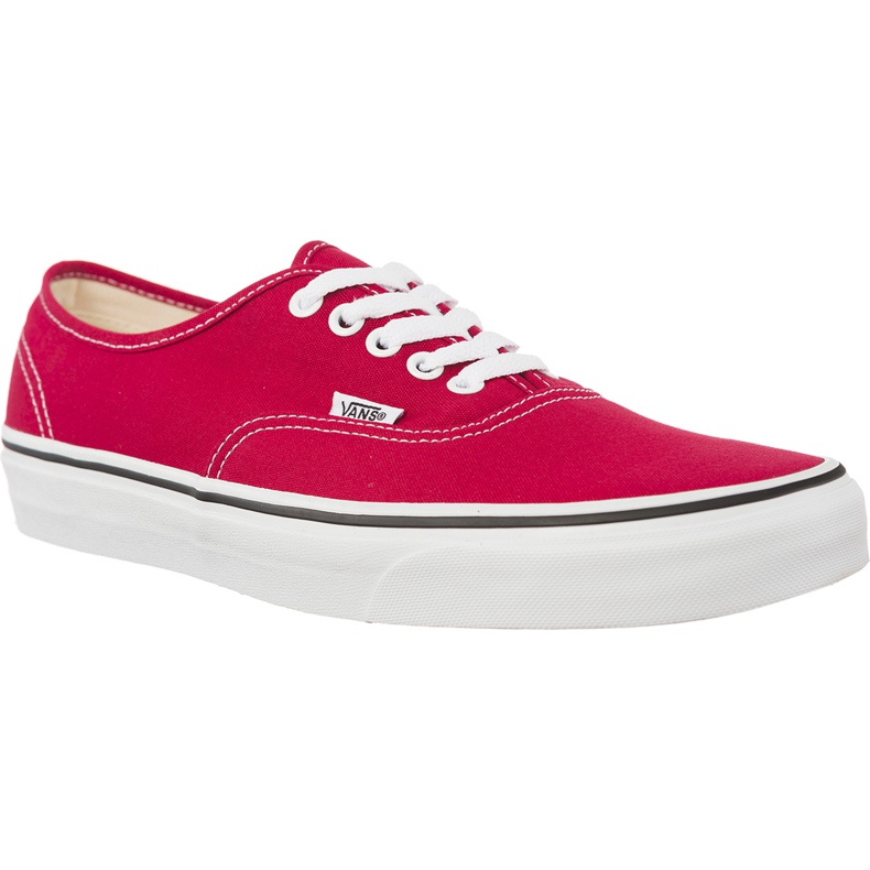 Vans Autentisk Q9U Crimson True White röd