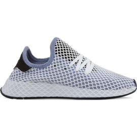 Adidas Deerupt Runner W Chalk Blue Chalk Blue Core Black vit mångfärgad