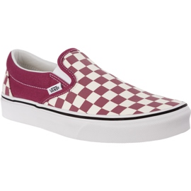 Vans Classic Slip On U7A Checkerboard Dry Rose White mångfärgad
