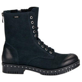 Marinblå läderarbetare från VINCEZA