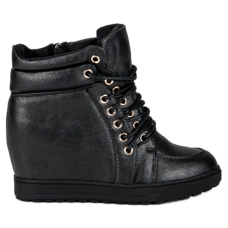 J. Star Snygga bundna sneakers svart