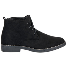 Lågknutna stövlar svart