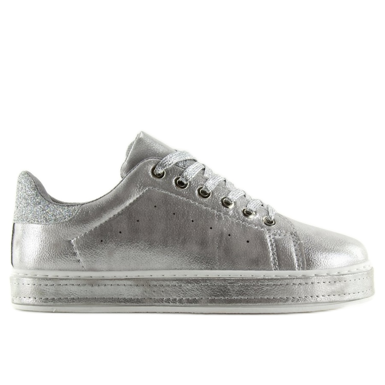 Silver damsneakers K-301 Silver grå
