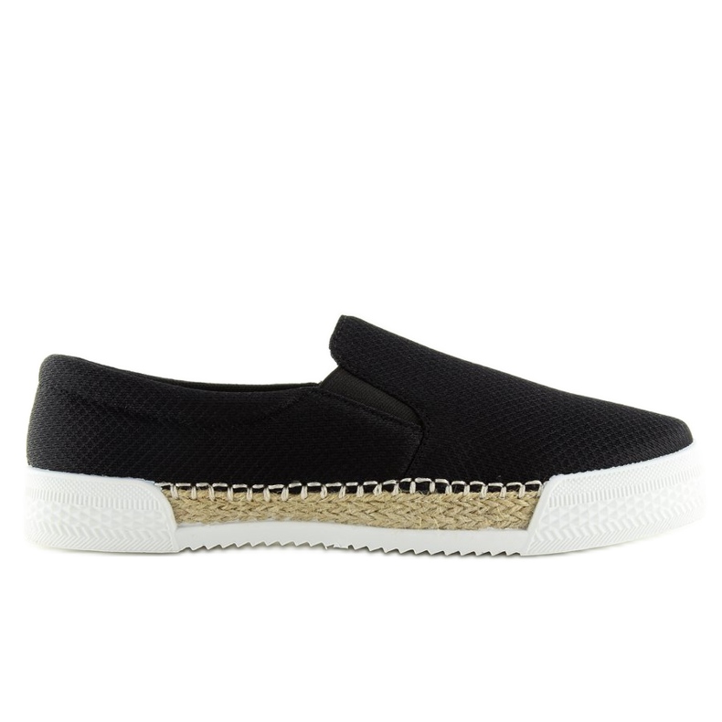 Sneakers slip-on svart 15691A Svart