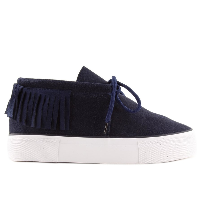 Marinblå damsneakers A-63 D.BLUE
