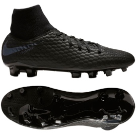 Nike Hypervenom 3 Academy Df Fg M AQ9217-001 fotbollsskor svart svart