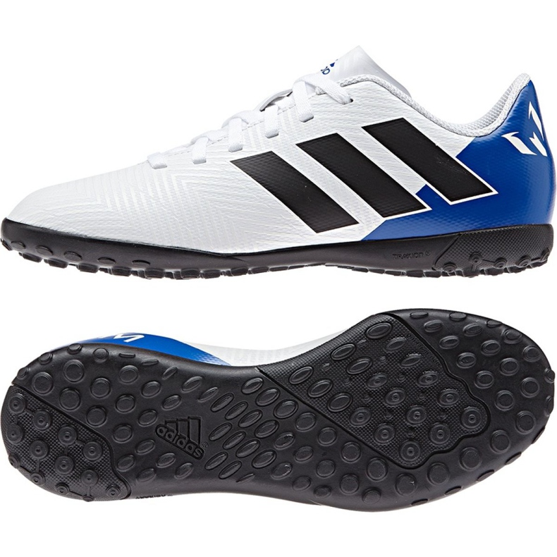Adidas Nemeziz Messi Tango In Jr DB2401 fotbollsskor vit vit
