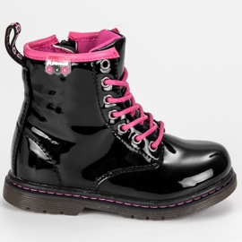 American Club Målade amerikanska bootees svart