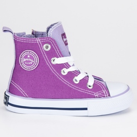 American Club American Ankel Sneakers violett