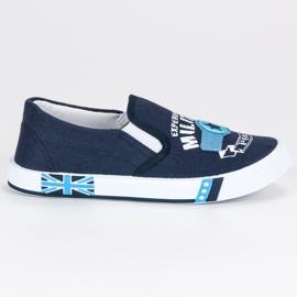 American Club Barnens amerikanska Slipony blå