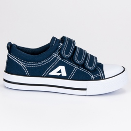 American Club Amerikanska velcro sneakers blå