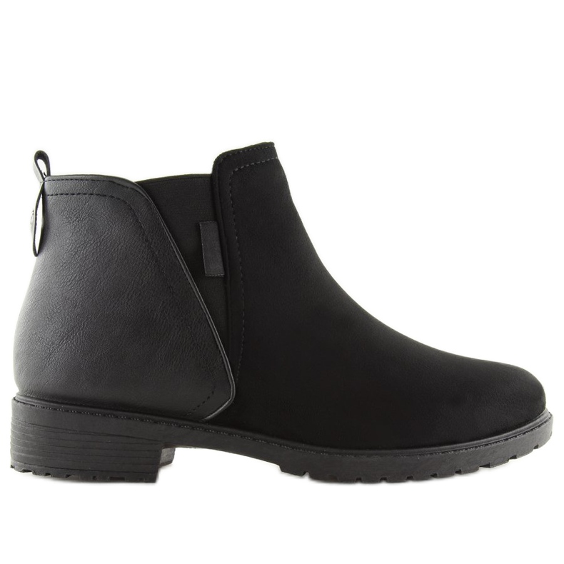 Svarta svarta ankelboots för kvinnor NB225P Svart