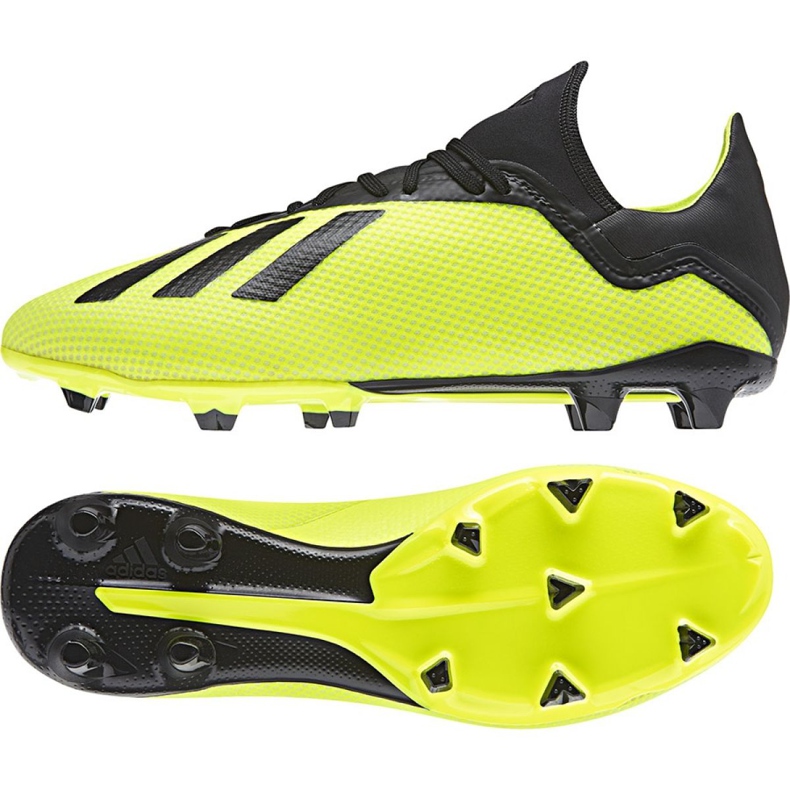 Adidas X 18.3 Fg M DB2183 fotbollsskor gul gul