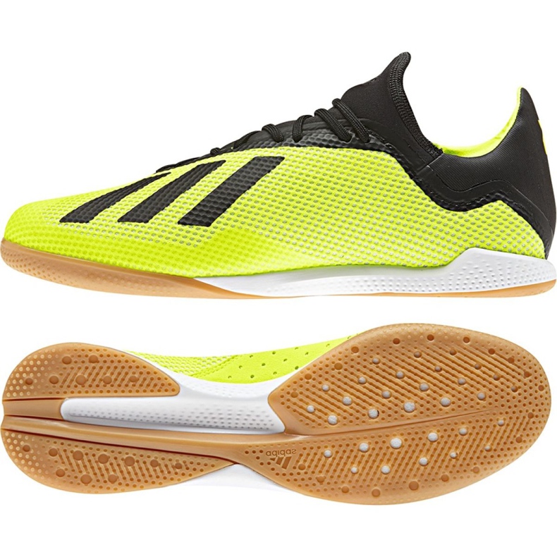 Adidas X Tango 18.3 In M DB2441 fotbollsskor gul gul