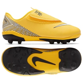 Nike Mercurial Vapor 12 (V) Ps Neymar FG / MG Jr AO2897-710 fotbollsskor gul gul