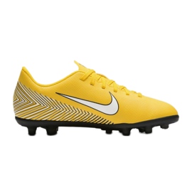 Nike Mercurial Vapor 12 Club Neymar Mg Jr AO9472-710 fotbollsskor mångfärgad gula färger
