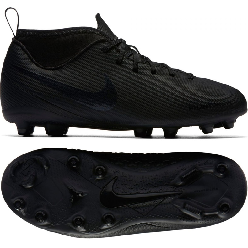 Nike Phantom Vsn Club Df Fg Jr AO3288-001 fotbollsskor mångfärgad svart