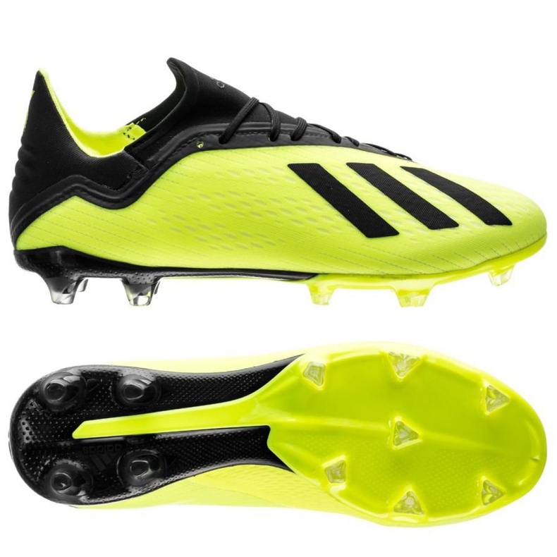 Adidas X 18.2 Fg M DB2180 fotbollsskor gul gul