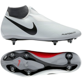 Nike Phantom Vsn Academy Df Sg AO3260-060 fotbollsskor vit grå