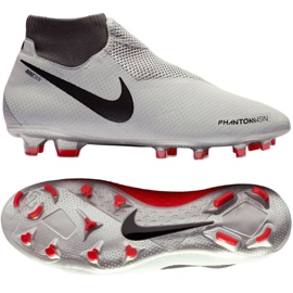 Nike Phantom Vsn Pro Df Fg AO3266-060 fotbollsskor vit grå