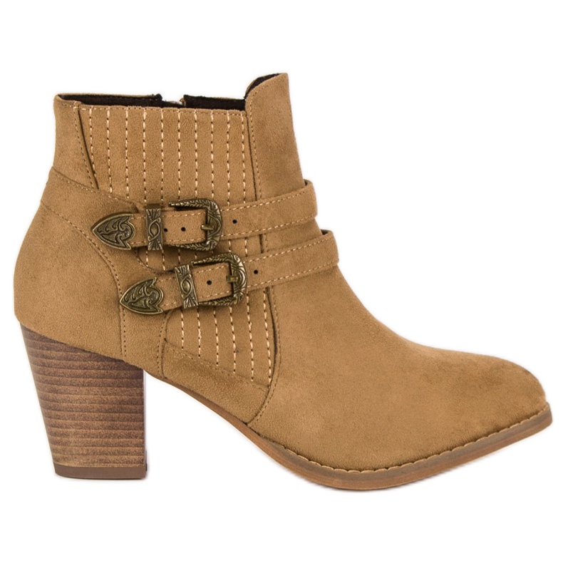 Corina Mocka stövlar på stolpen brun